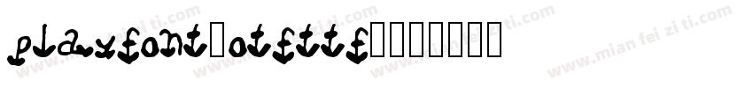 play font(otf ttf)字体转换